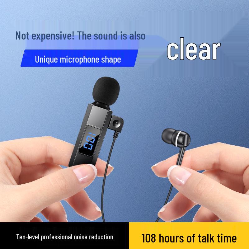 M1 Clip-on Wireless Bluetooth Earphones with Digital Display and Long Battery Life for Sports, Business, and More