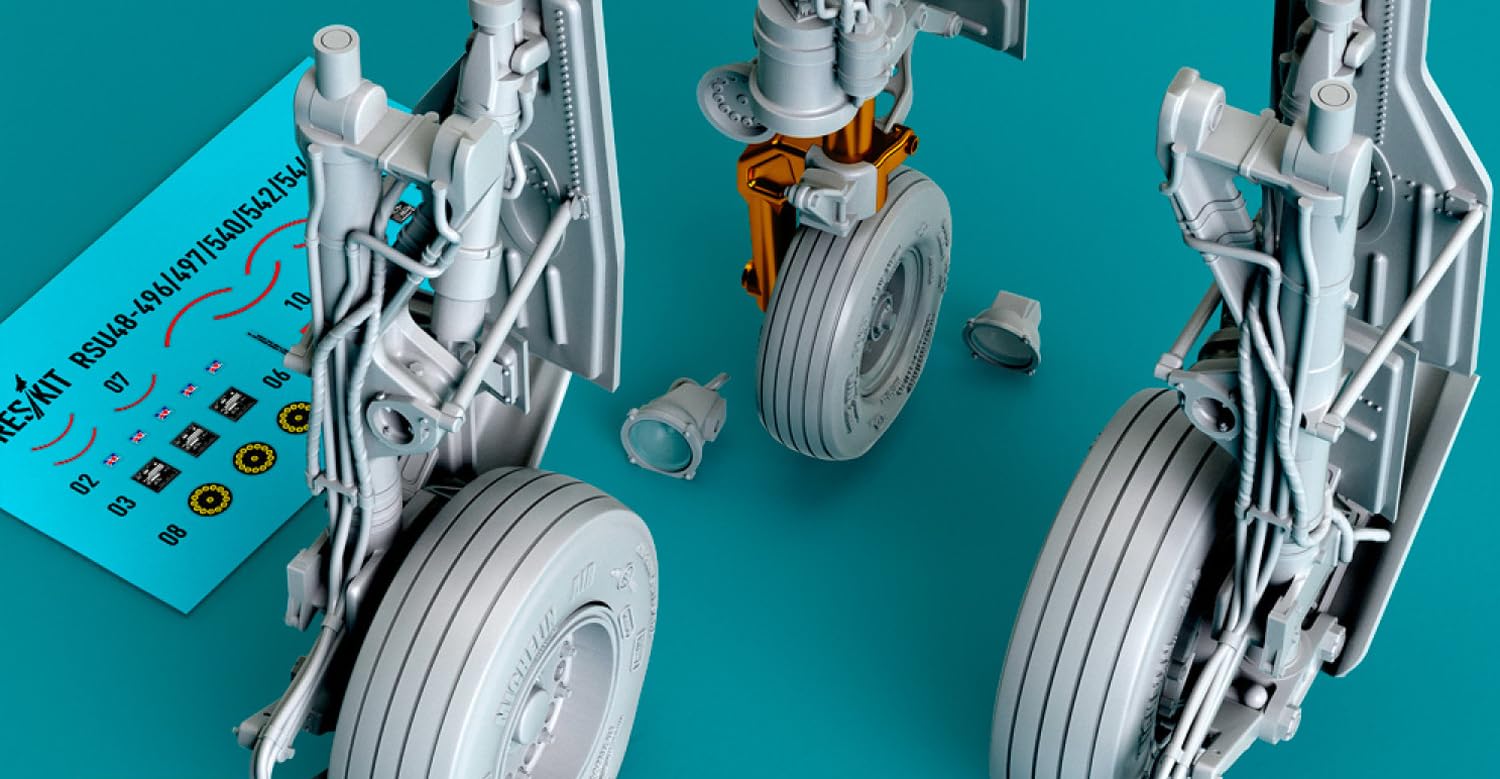 

Reskit Thunderbolt II Шасі Хобі Пластиковий Набір Моделі Частини 1/48 A-10 (Рання/Пізня Модель) (для Боса) RSKU48-0544 (Літак)