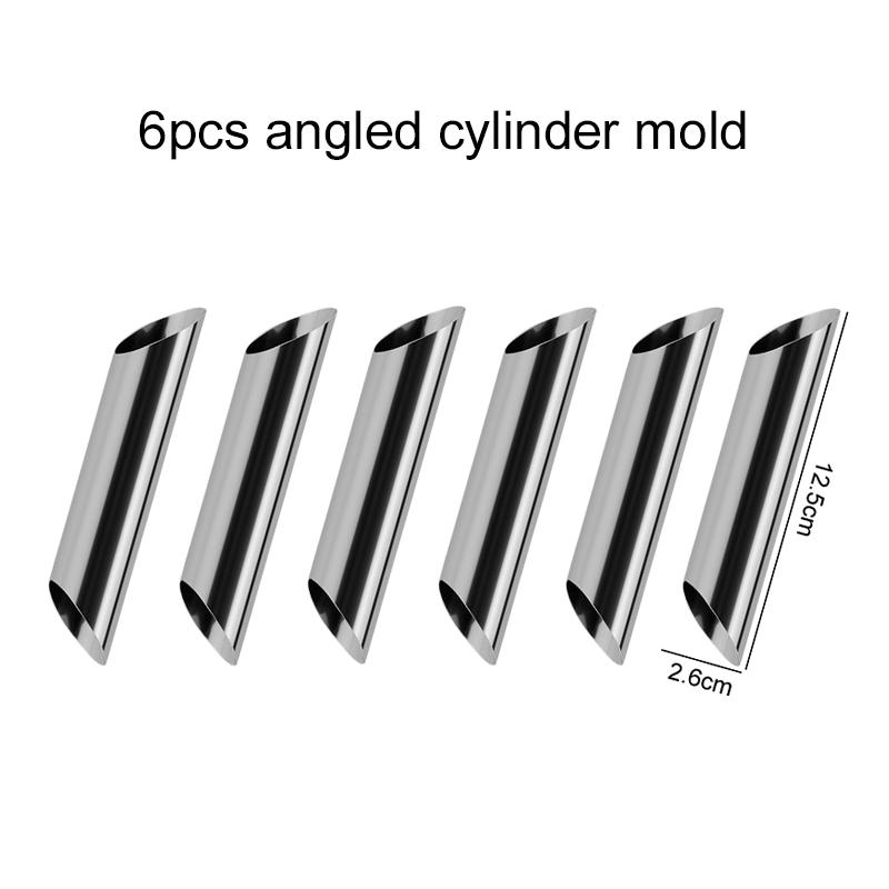 6~24pcs Croissant Maker Stainless Steel Cone / Inclined Tube Mold Household Kitchen Baking Tools DIY Dessert Cookies TMZ