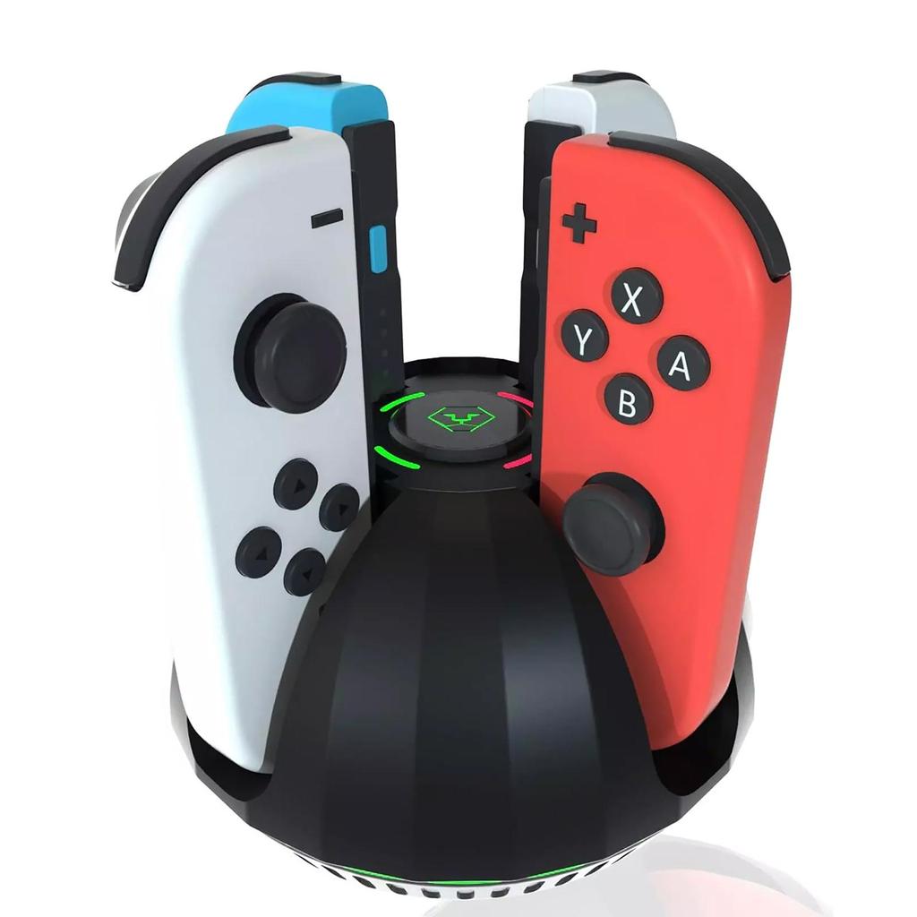 4 In 1 Controller Charger Charging Dock for Nintendo Switch / Switch OLED Joycon, with LED Indication and Charger Cable