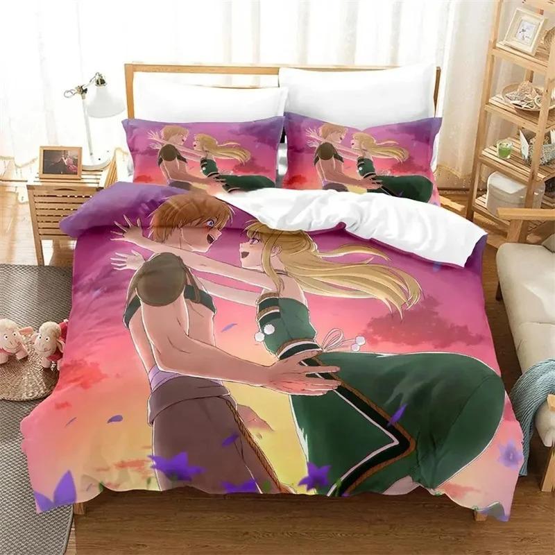 Anime To Your Eternity Bedding Set,Duvet Cover Comforter Bed Set Quilt Cover Pillowcase,King Queen Twin Size Boys Girls Adults