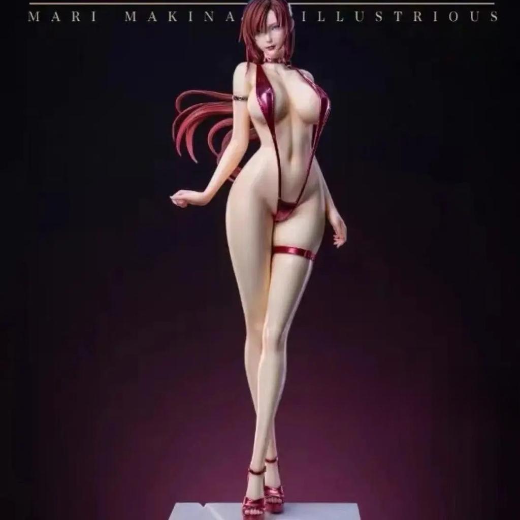 Gk 1/4 Mari Makinami Ilustre Figura Chica en Traje de Baño Figuras Figura de Anime Modelo Colección Estatua Decoración de Escritorio Juguetes Regalos