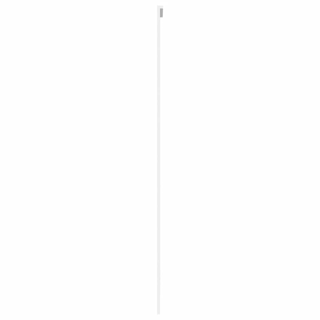Sliding Door White 102.5x205 Cm Tempered Glass and Aluminum