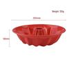 MDNG Red Large Hollow Silicone Chiffon Cake Molds