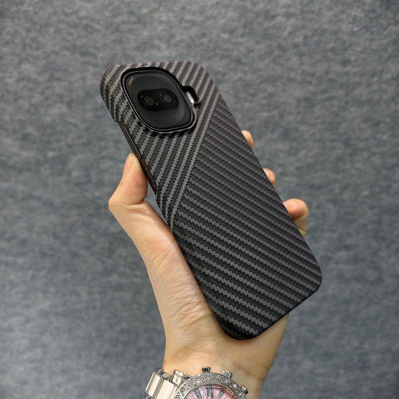 For Vivo iQOO Z11 Turbo Case Matte Hard Carbon Fiber PC Texture Pattern Cover For iQOO 15R Lightweight Fashion Phone Shell