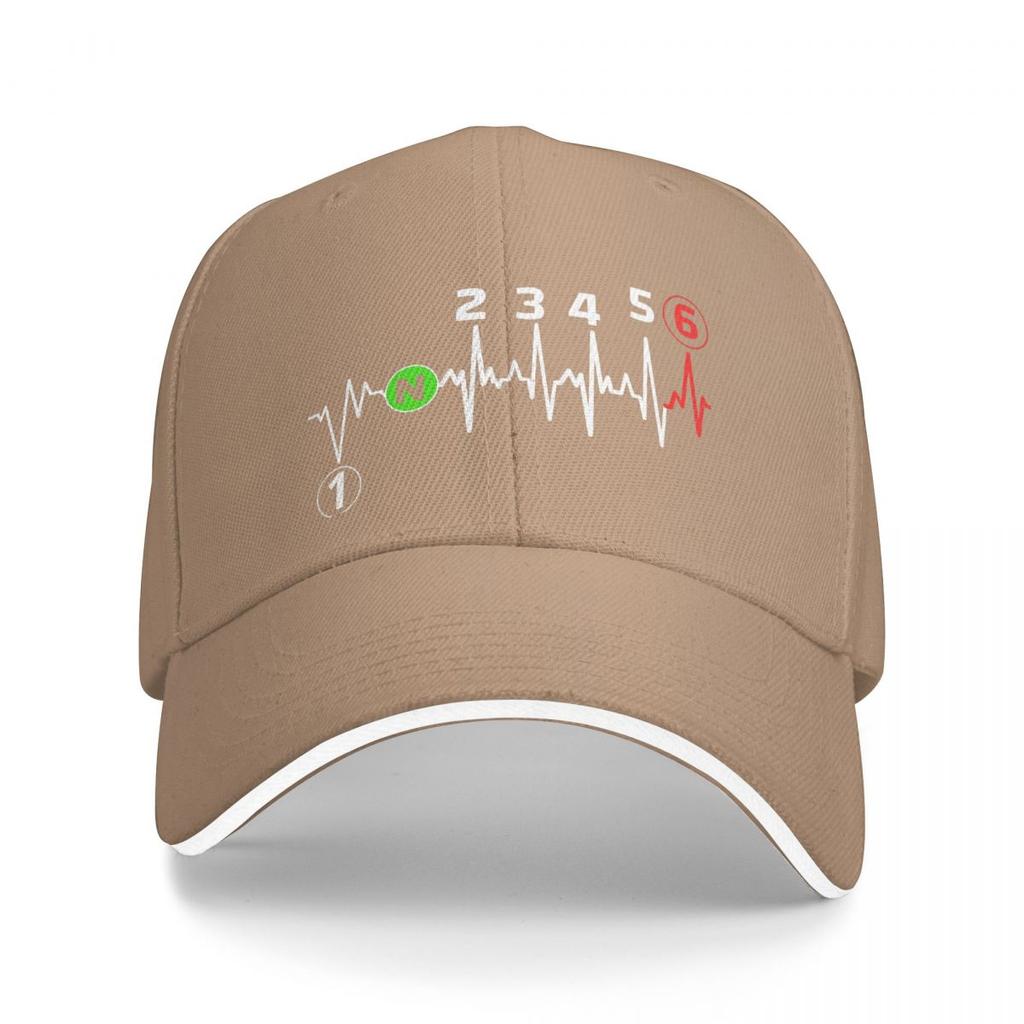 Motorbike Heartbeat 1n23456 Dirt Bike Motocross Motor Sport Washed Men's Baseball Cap Trucker Snapback Caps Dad Hat Golf Hats