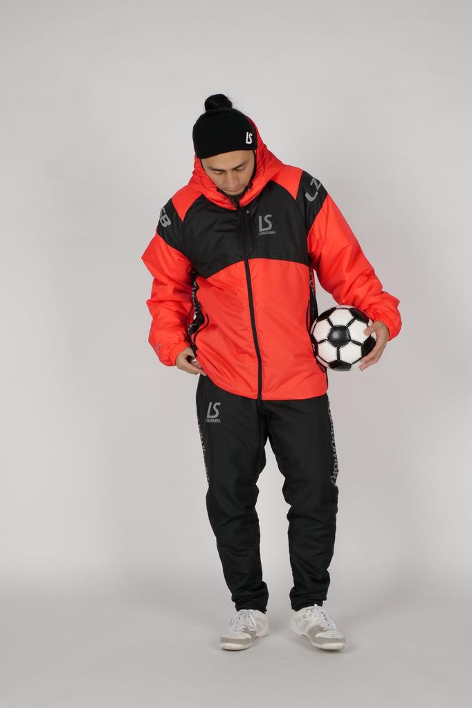 LUZESOMBRA Chic Inner Cotton Jacket Red Futsal Training Jacket (L1222263, 879WRMRED) - (M879WRMRED)