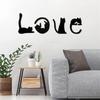 Black Cat Wall Decor, Love Themed Cat Wall Art For Living Room, Bedroom, Kitchen, Wooden Cat Home Decorations For Cat Lovers