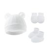 Conjunto de Chapéu e Luvas para Bebê Menina Algodão Gorro para Recém-nascidos Acessórios para Meninas Touca para Bebê Touca para Crianças Pequenas e Bebês Presente para Recém-nascidos
