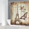 Colorful Butterfly Feathers 3d Shower Curtains Bathroom Curtain with Hooks Waterproof Polyester Cloth Decoration Screen