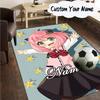 Custom Name Pink Hair Anya Carpet, Chair Rug,Area Rug for Office Bedroom living rooms bedroom, Doormat decor Christmas fan gifts