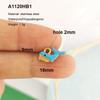 2pcs/lot Pendant Charm Fish Ocean Shark Starfish Lobster Coral Necklace Earring Stainless Steel Gold PVD Red