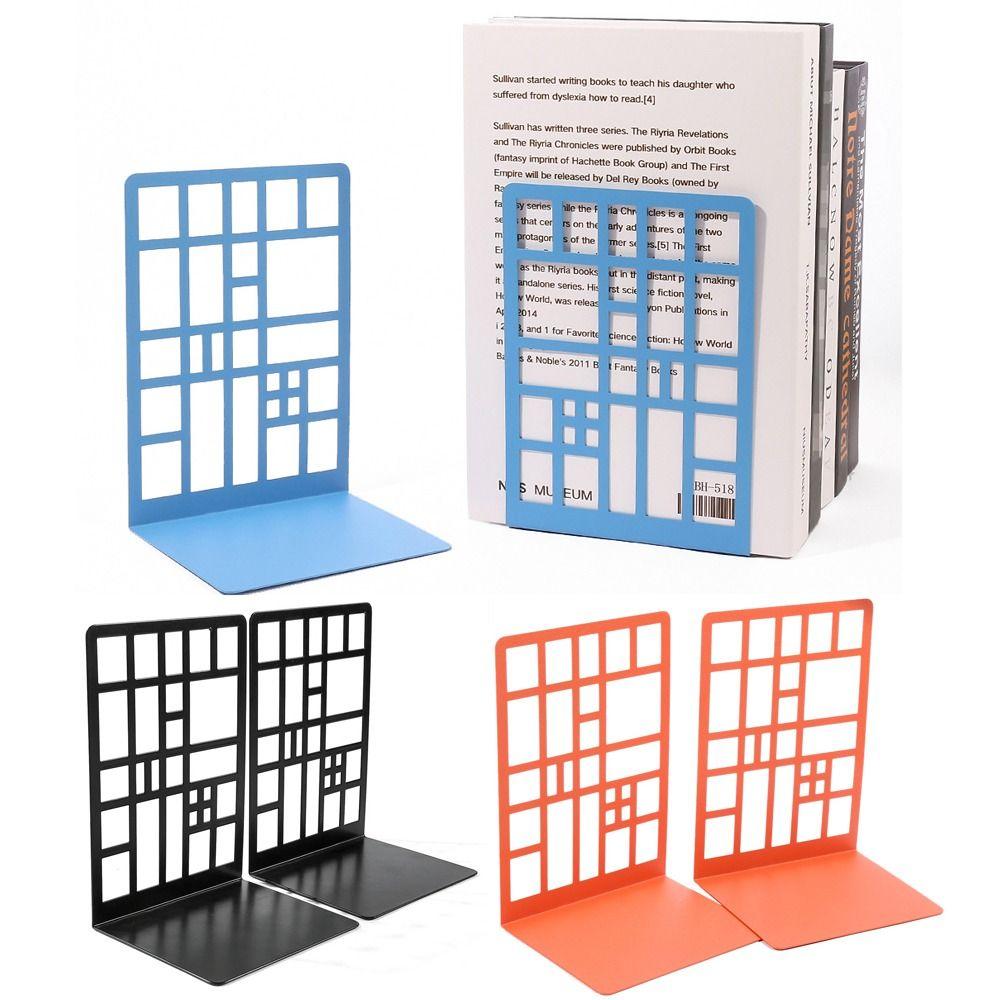 2Pcs Decorative Bookends for Shelves Heavy Duty Book Holder High Quality Book Divider  Office Home