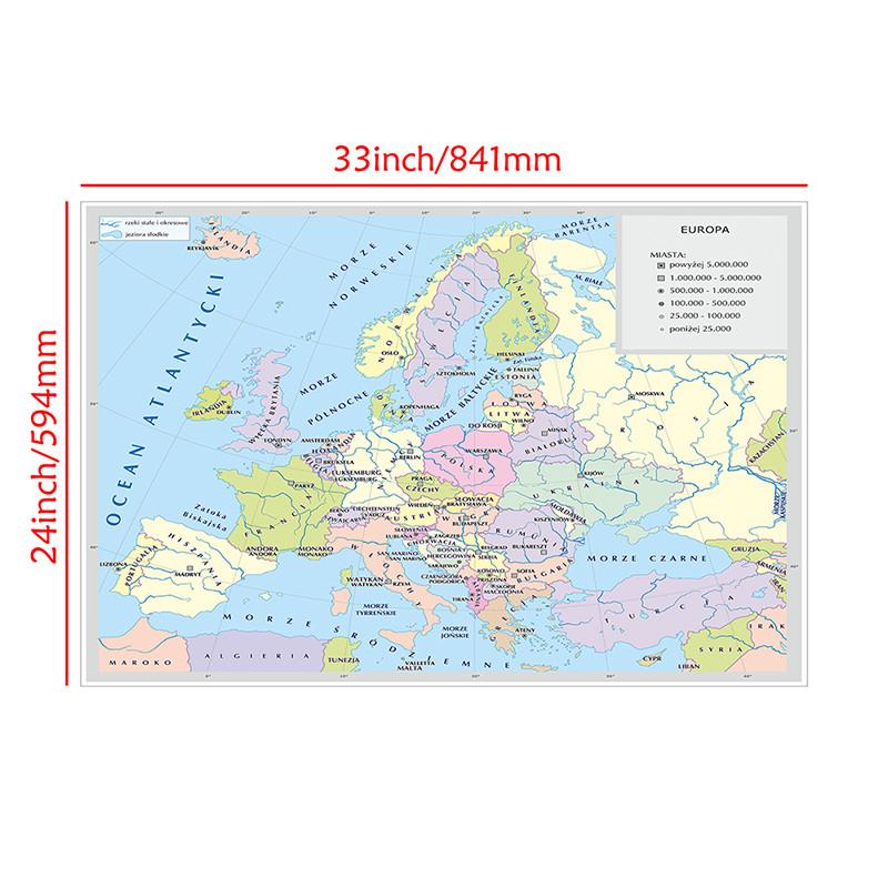 Französischer Kartenhintergrund-Europäischer Kontinent-Politische Verteilung,Wanddeko,Geografisches Werkzeug,Tourismuswerkzeuge
