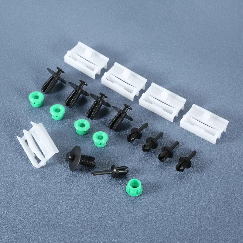 80Pcs Auto Side Sill Skirts Moulding Grommet Clips Fastening Screw Plug Rivets for BMW E36 316i 318i 318tds 323i 325tds 328i M3
