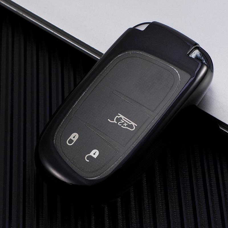 Compatible Key Cover for Jeep Compass, Renegade, Grand Cherokee & Dodge