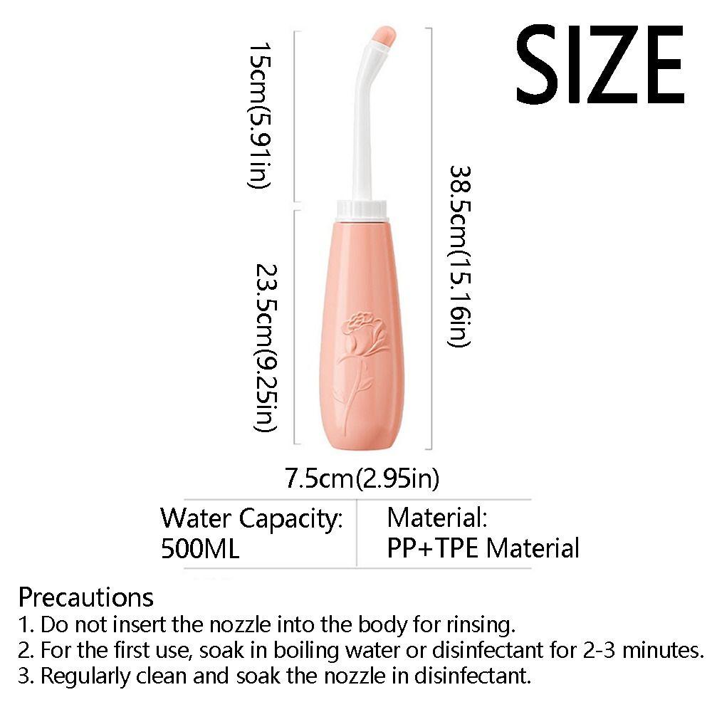 500ml Handheld Bidet Soft Bidet Cleaner Easy To Use Portable Bidet Sprayer  for Pregnant Women