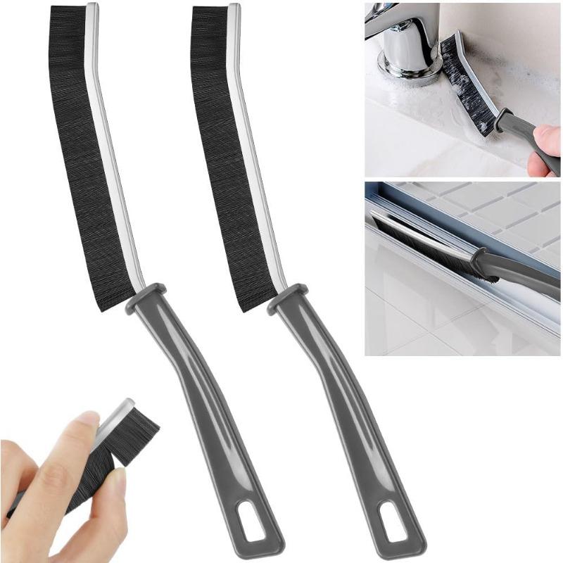 

Щетка для чистки щелей, 4 шт. Щетка для чистки пазов, Щетка для чистки узких зазоров с жесткой щетиной, Щетка для затирки, Многофункциональная щетка 2pcs чёрный