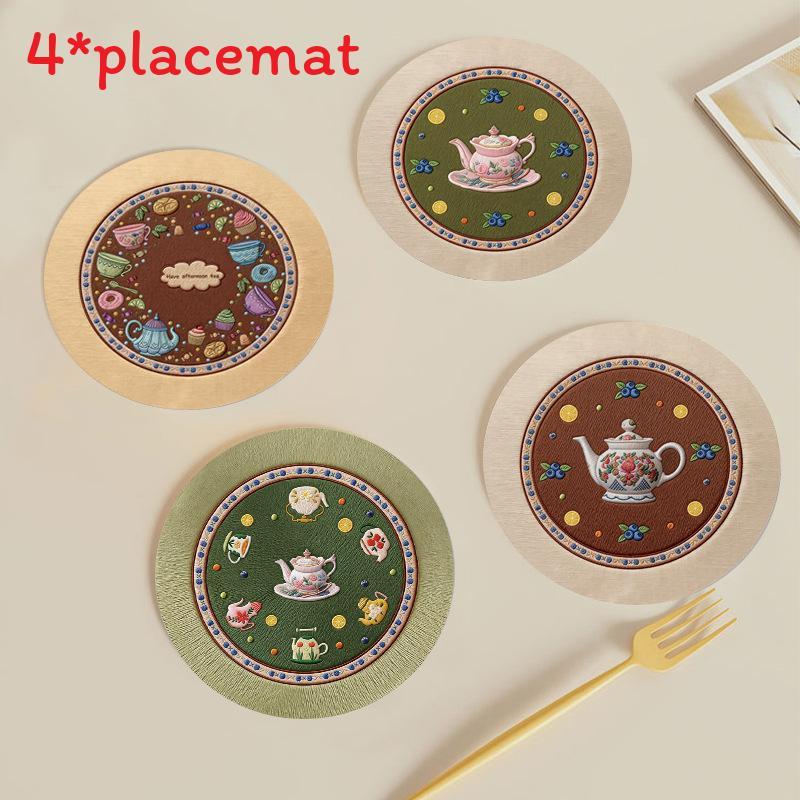 Rubber Coasters With Water Absorption And Heat Resistance For Home Use