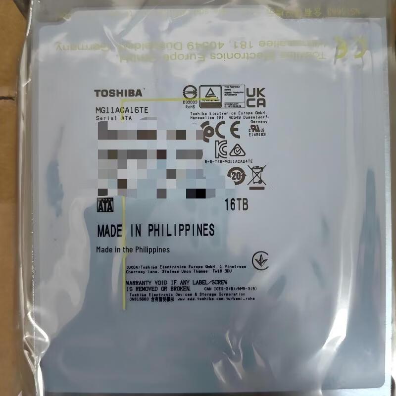 Toshiba 16TB SATA Enterprise Hard Drive