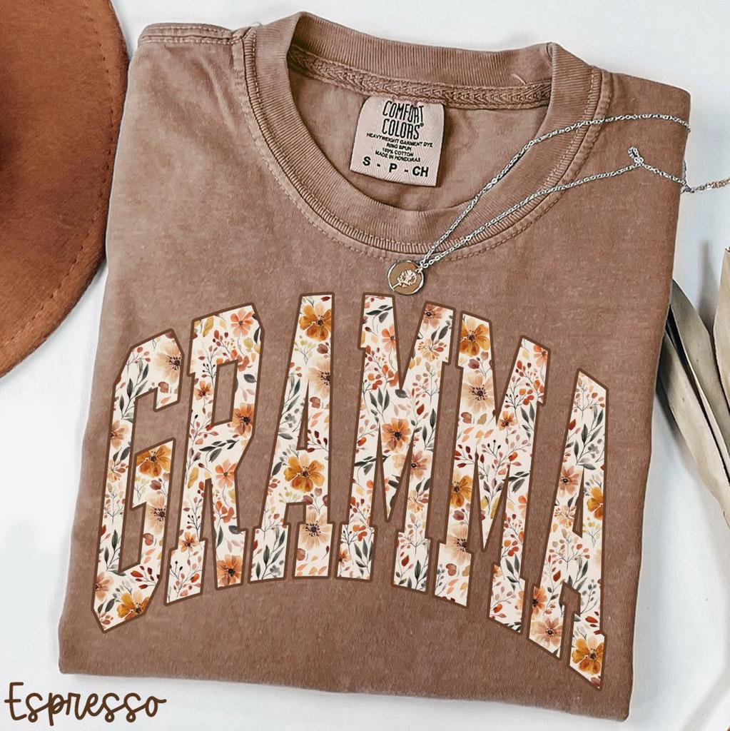 Gramma Comfort Colors Shirt, Autumn Grandma Shirt, New Fall Grandma Tshirt, Thanksgiving Tee, Gifts