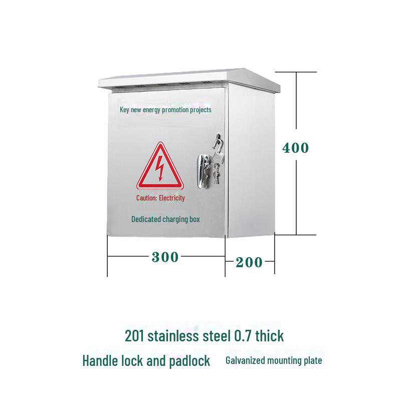 Roewe Outdoor Stainless Steel EV Charging Station Protection Box, Rainproof for New Energy Vehicles