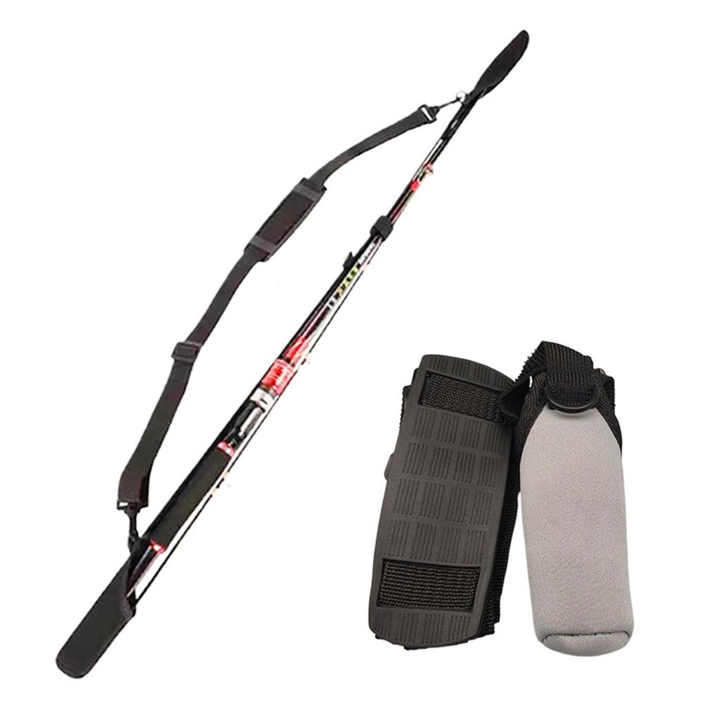 Shoulder Belt Poles Fishing Rod Strap Holder Belt 110-170cm Carrying Strap Portable Casting Rod Carriers Strap