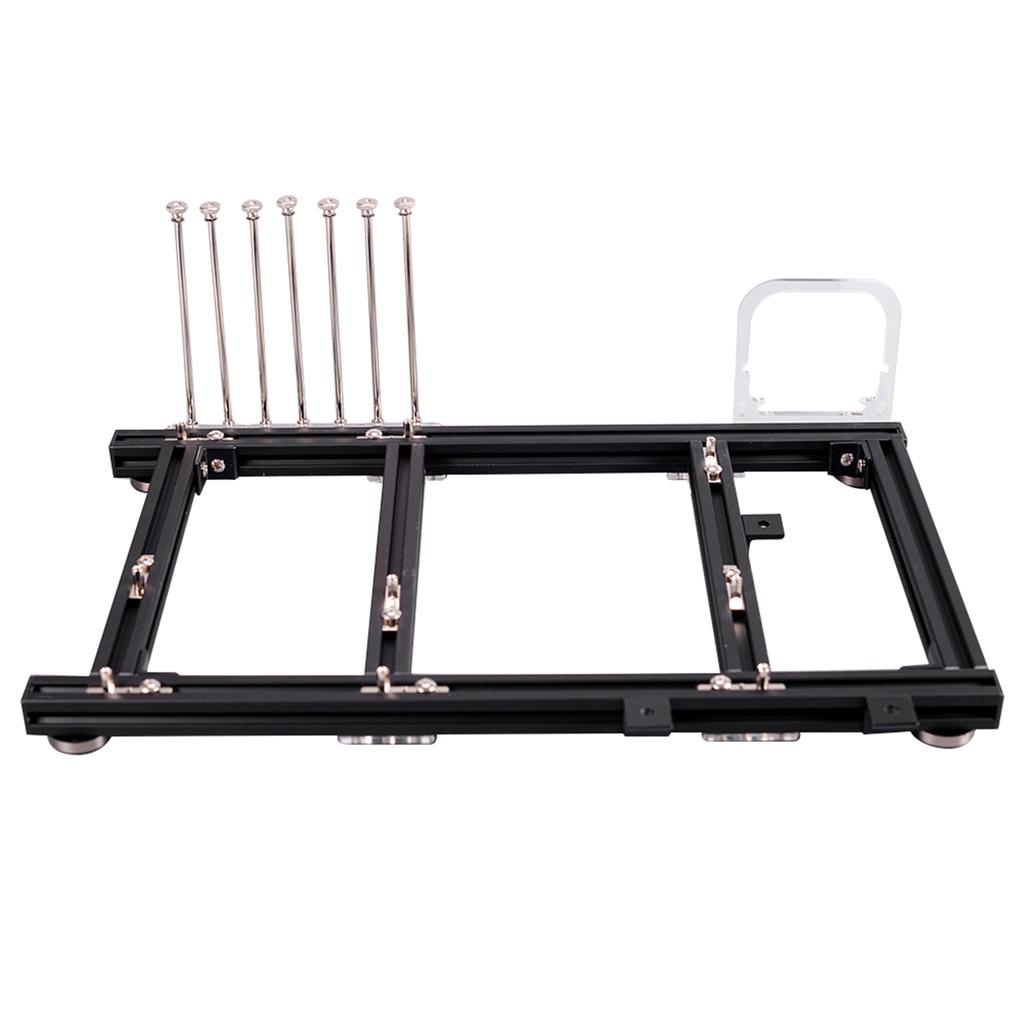 DIY Open Frame Aluminiumlegierung ATX Computer PC Gehäuse Übertaktungs-Testplattform (Schwarz)