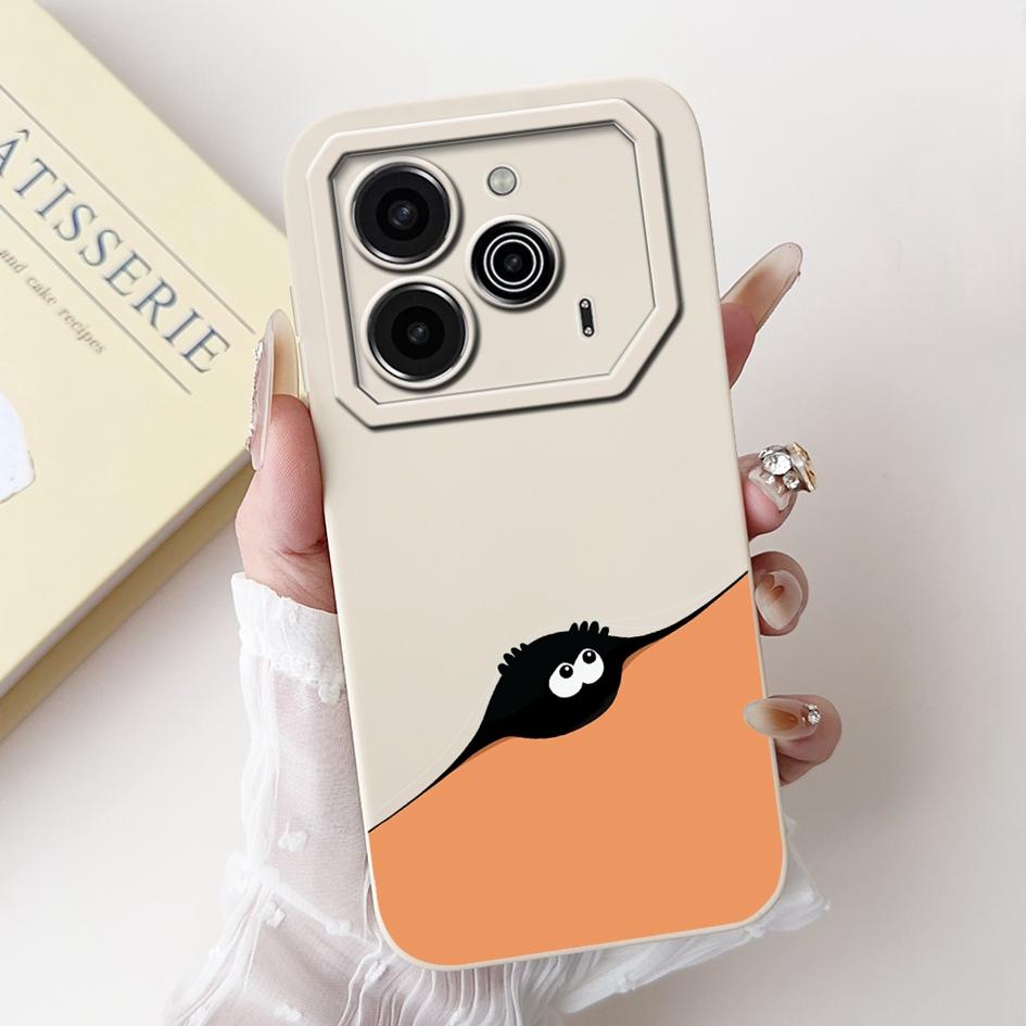 Pova 6 Case For Tecno Pova 6 Pro 5G Silicone Cover Cute Dinosaur Panda Camera Lens Protector Bumper For Tecno Pova6 Pro LI9 Capa