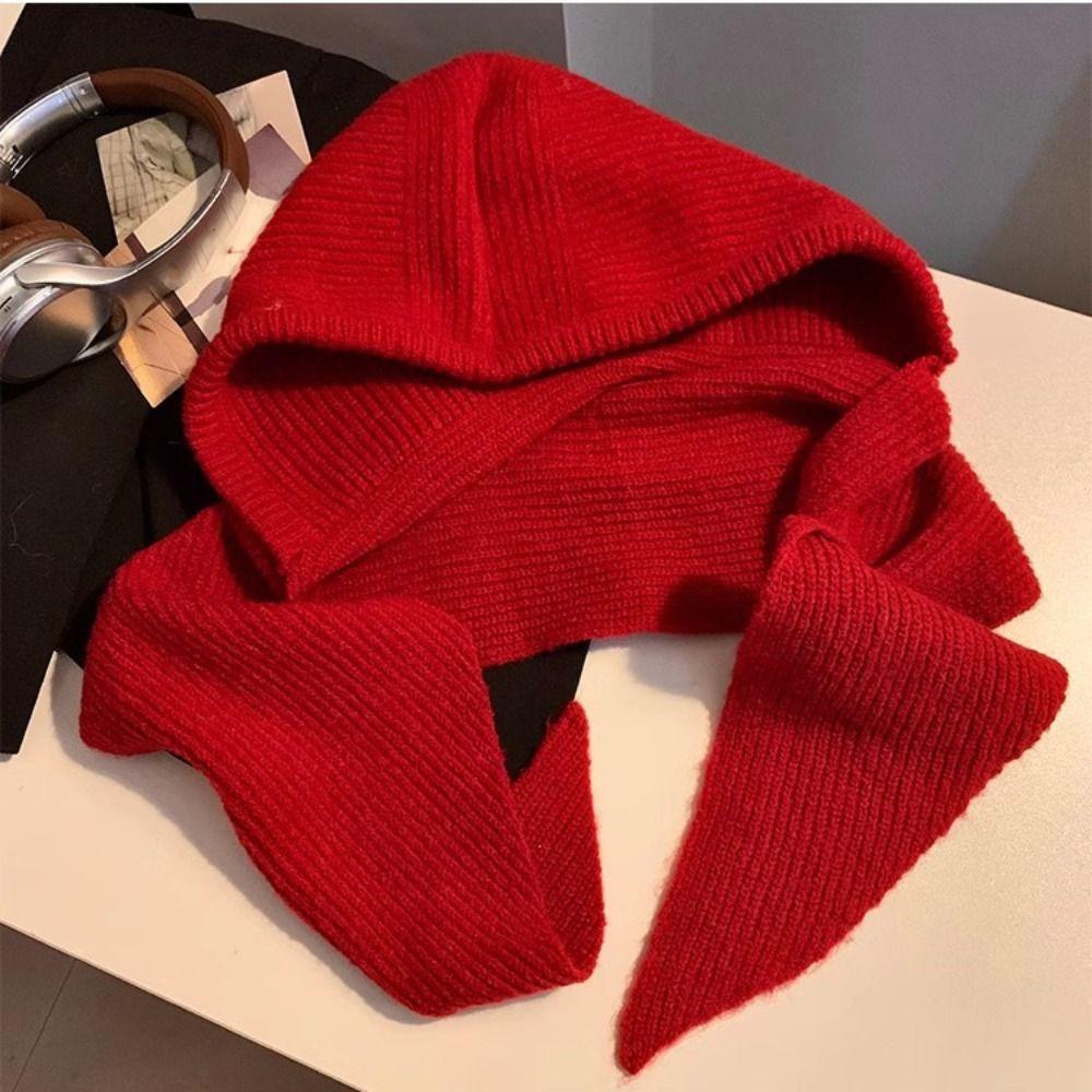 Scarf Cap Balaclava Hat Pullover Hat Winter Cap Cute Hooded Hat  Winter/Autumn