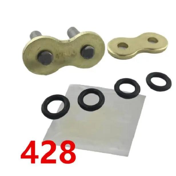 5pcs Chain Lock, Chain Joint, Gold Oil Seal Chain Buckle Motorcycle Chain Buckle 428 520 525 530 Chain Buckle A