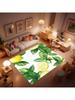 Simple Modern Watercolor Print Lemon Tree Rug, Indoor Comfortable Soft Breathable Rug, Pet Friendly Non-Slip for Kitchen Porch
