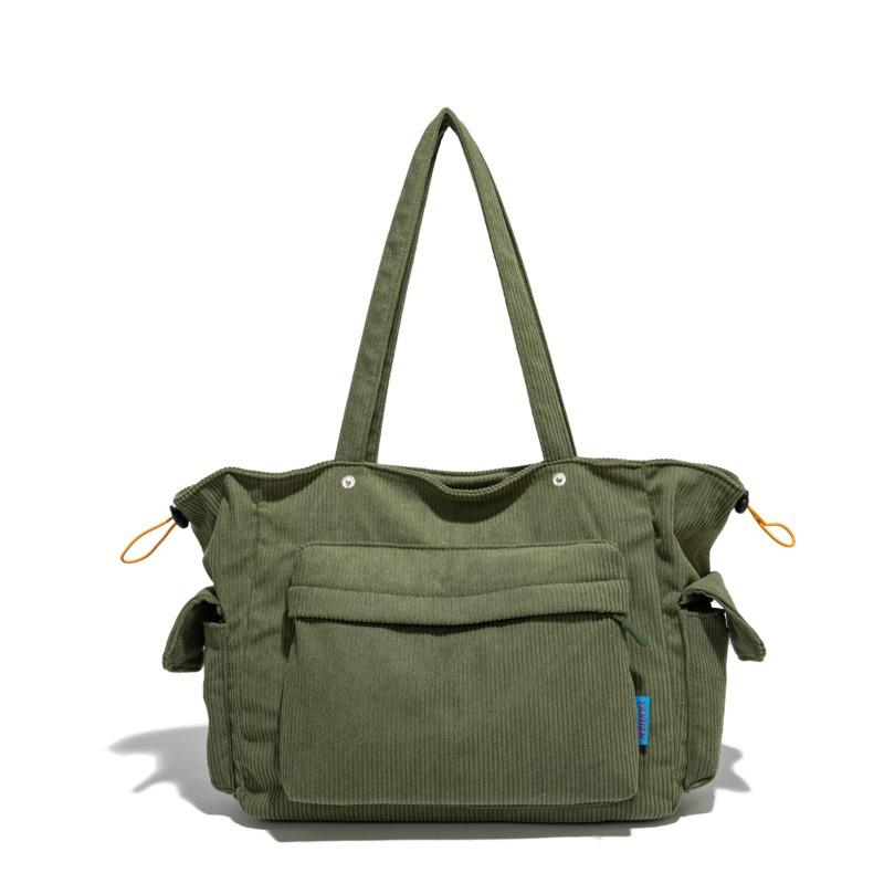 

Commuter high-end messenger bag women s bag niche design handbag simple backpack large capacity зелений