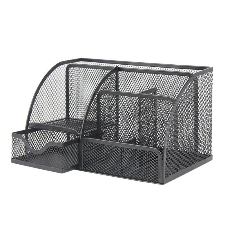 

Багатофункціональний металевий офісний настільний органайзер з ярусними полицями та розділеними відсіками