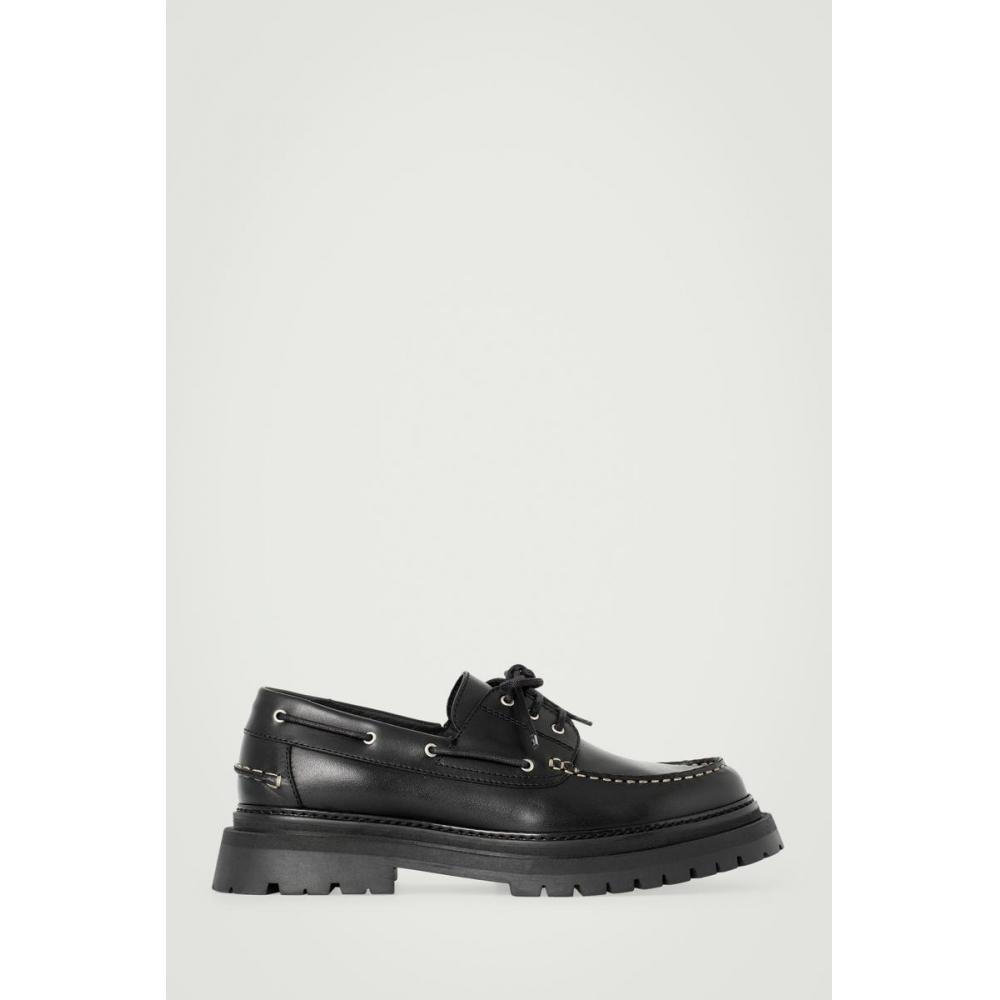 Cos Japan Chunky Leather Boat Shoes