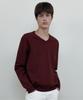 WEDNESDAY OASIS Washable Soft V-Neck Knit_Red(Wcb6Kn104)