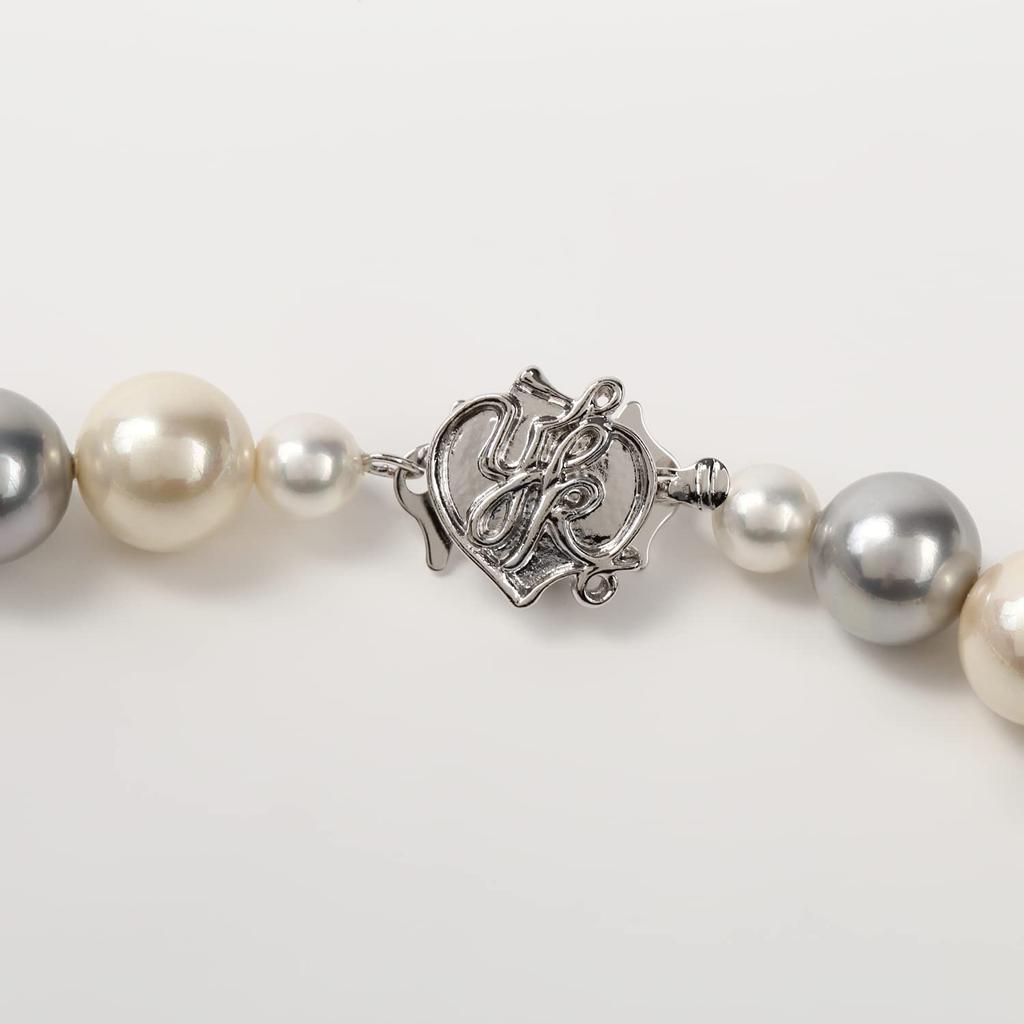 Von Yumi Perlenkette Yumisienne Groß 10mm Mehrfarbig Beliebte Zeremonien Einfach Stilvoll Hergestellt in Japan [MIONO] [Produziert Katsura] Damen