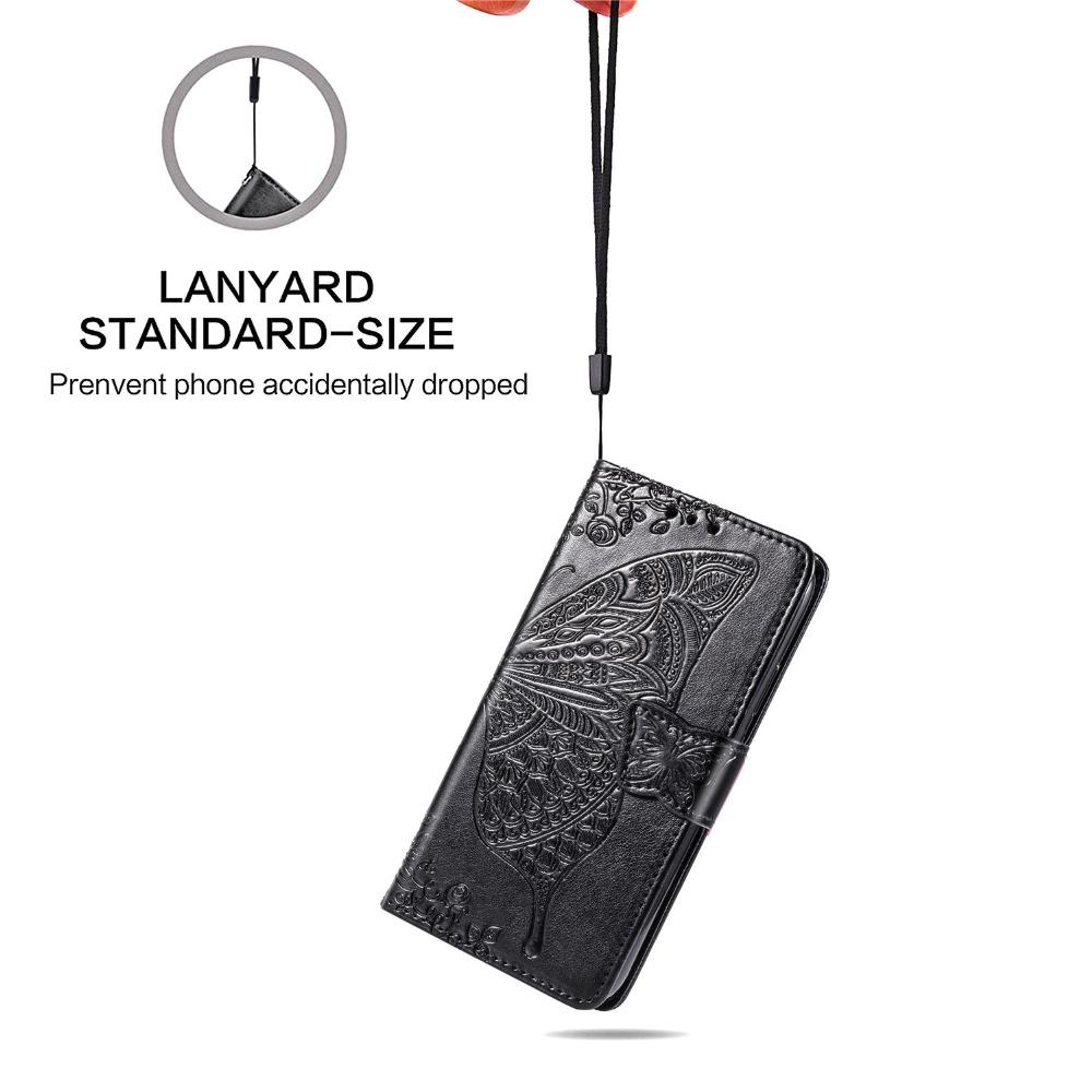 Butterfly Leather Case For Xiaomi RedMi Note 13 12 11 10 9 8 Pro Plus 5G 4G 12S 11S 10S 9S 7 10T 10C 12C 13C Flip Case Cover