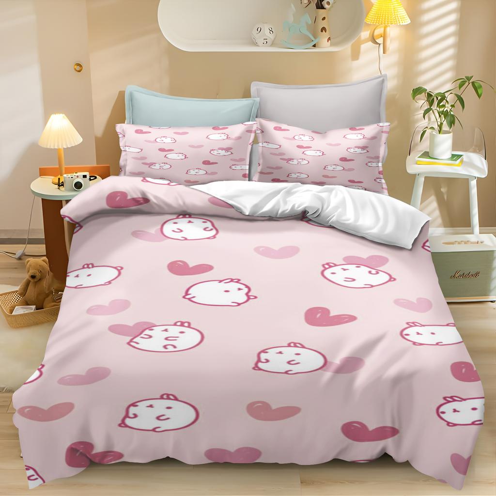 Tier Leopard Bettbezug Farbe Welpe Kinder Bettwäsche Kissenbezug Bedruckt Kinder Erwachsene Set Queen Size Reaktivdruck Steppdecke