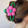 Hairpin Large Flower Hairpin Flower Hairpin  Rose Red Flower Hairpin Acrylic Large Green Hairpin Women'S Hairpin Shark Clip