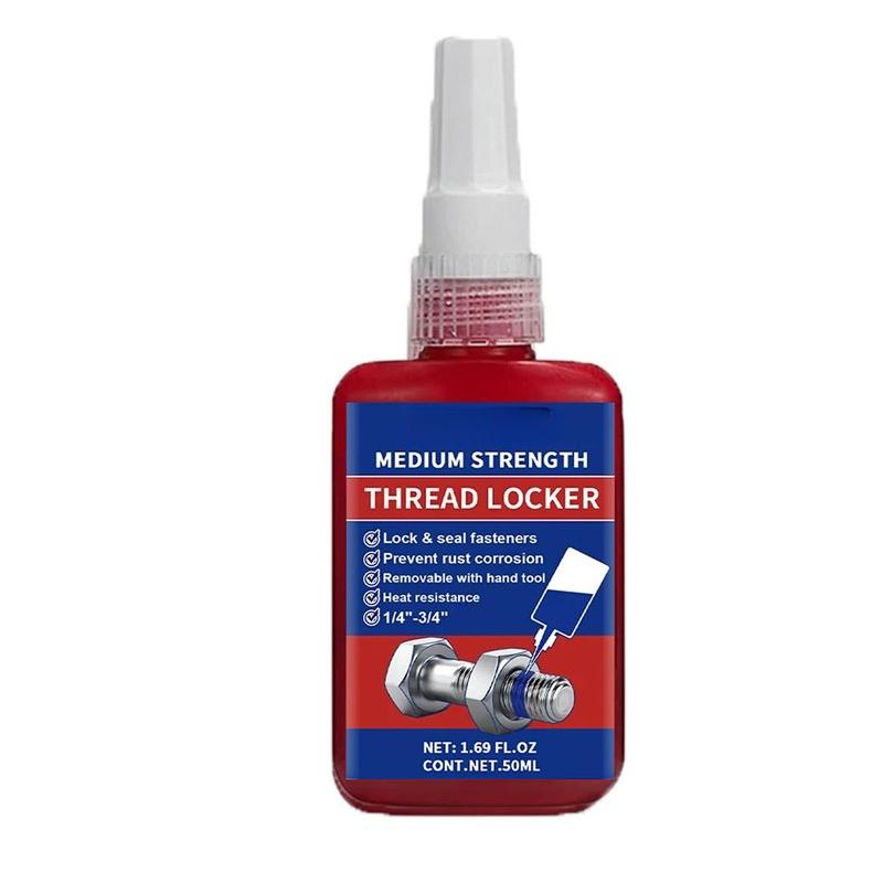243 50ml Medium Strength To High Blue Red Threadlocker Adhesive Thread Locker Screw Glue Anaerobic Anti-Loose Glue