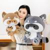 1 stück 25/30/40 cm dumm und süß Herz zu Herz Waschbär Puppe Plüschtier weiches gefülltes Kindergeschenk