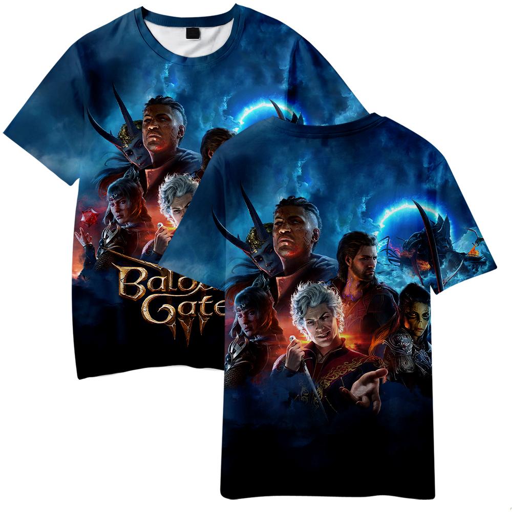 

Мода для поклонников Baldur s Gate 3 Женские мужские повседневные футболки с коротким рукавом с принтом