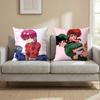 Cartoon R-Ranma1 1/2 Cushion Cover Multi-Scene Pillow Cover for Home & Car - Reversible, Soft & Durable for Daily Use