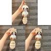 Plush Raccoon Keychain Hanging Ornament Lovely Pendants Keys Holder Backpack Handbag Charm Fashion Jewelry for Women