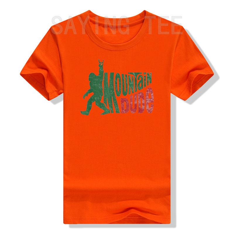 Mountain Dude Funny Bigfoot Sasquatch Hiking Gift T-Shirt Humorous Hiker Camping Lover Graphic Tee Cute Outdoor Camper Clothes
