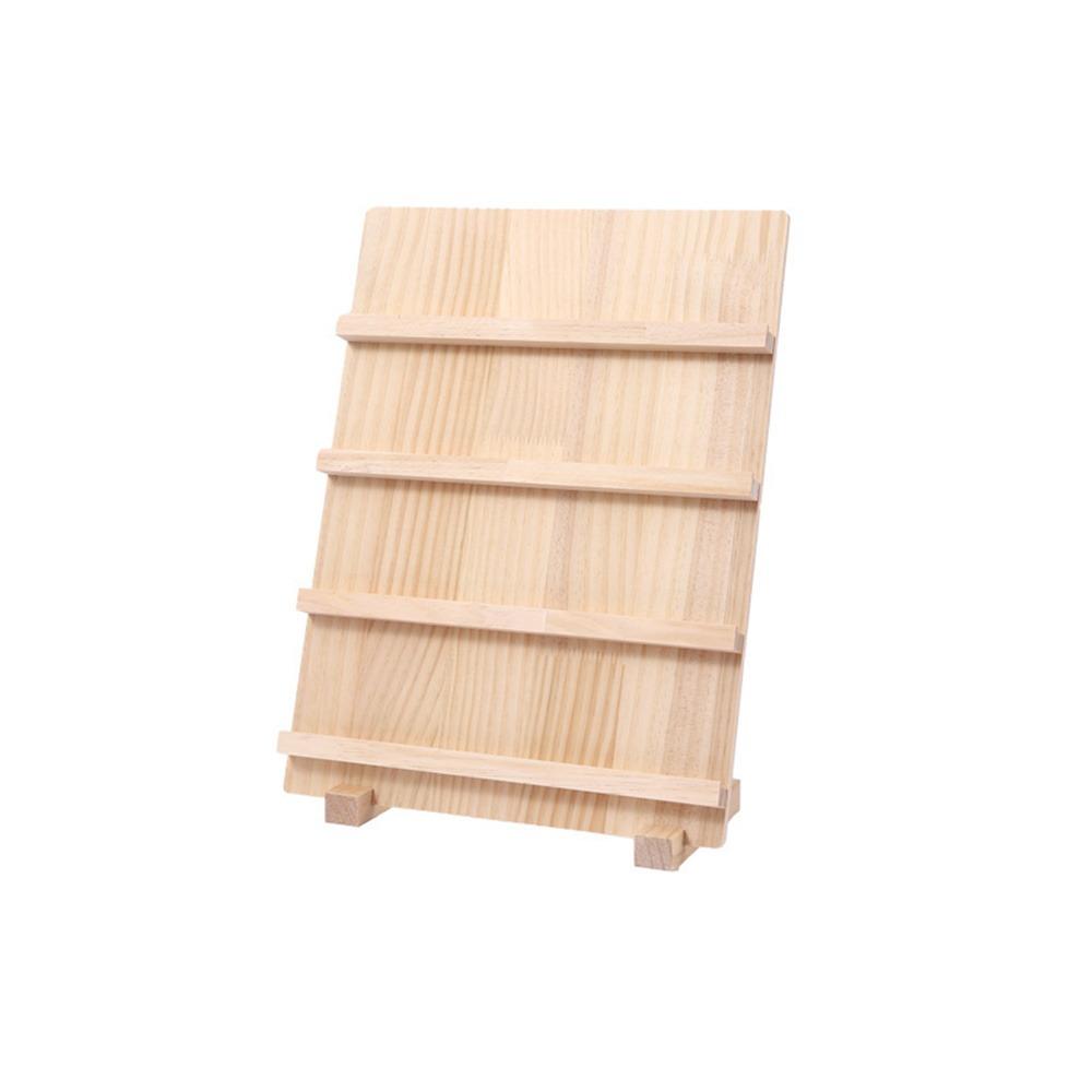3/4/5 Layer Wooden Nail Art Stand Large-capacity Multi-functional Earring Necklace Display Rack Smooth Space Saving