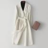 Women's Long Double-Faced Cashmere Coat - New Loose Woolen Design for Autumn/Winter 2024