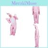 Pink Bunny Costume For Adults With Polyester Material For Cosplay And Halloween Parties