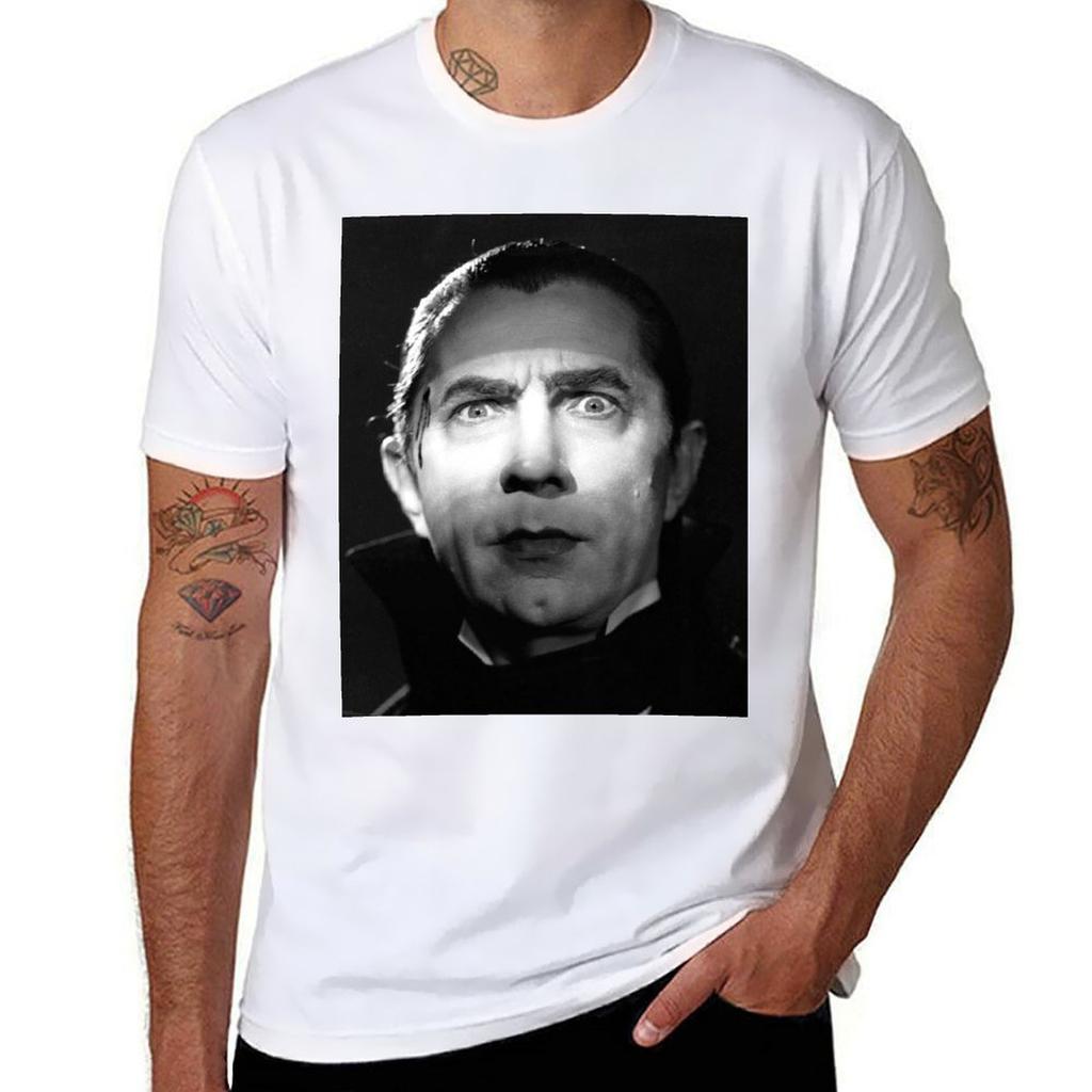 Bela Lugosi Dracula Tshirt Basic Solid Color Casual Tee Shirt